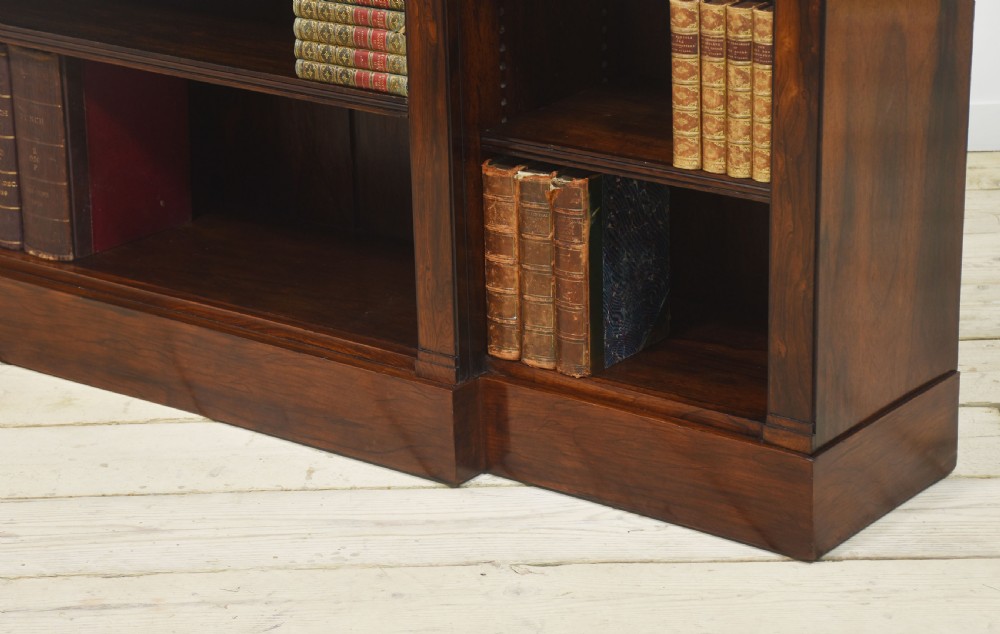 Regency Rosewood open bookcase View VII