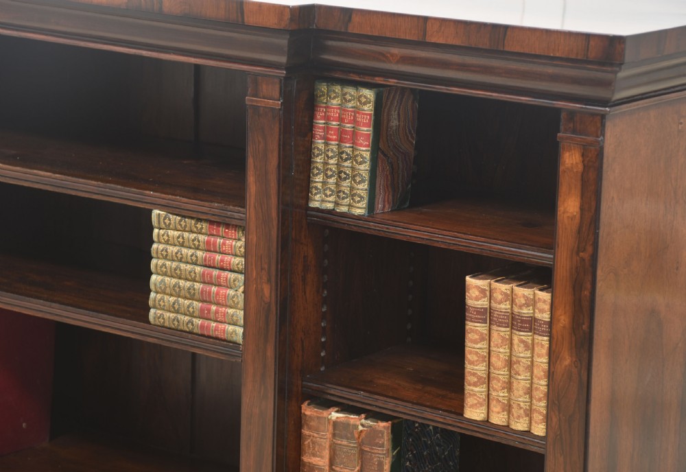 Regency Rosewood open bookcase View VIII