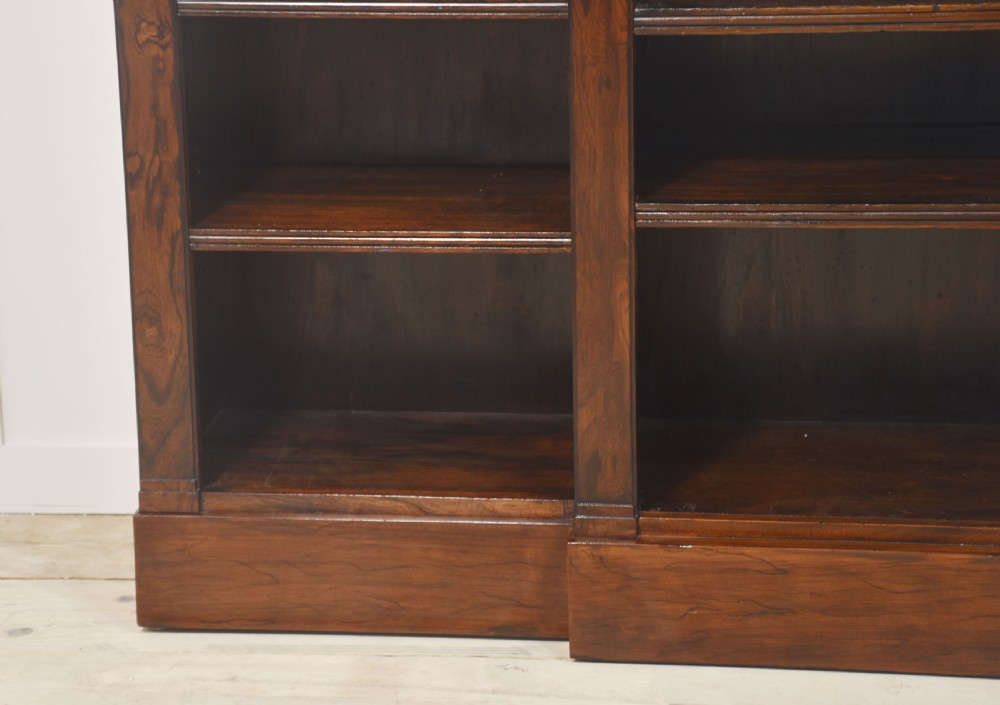 Regency Rosewood open bookcase View XIII