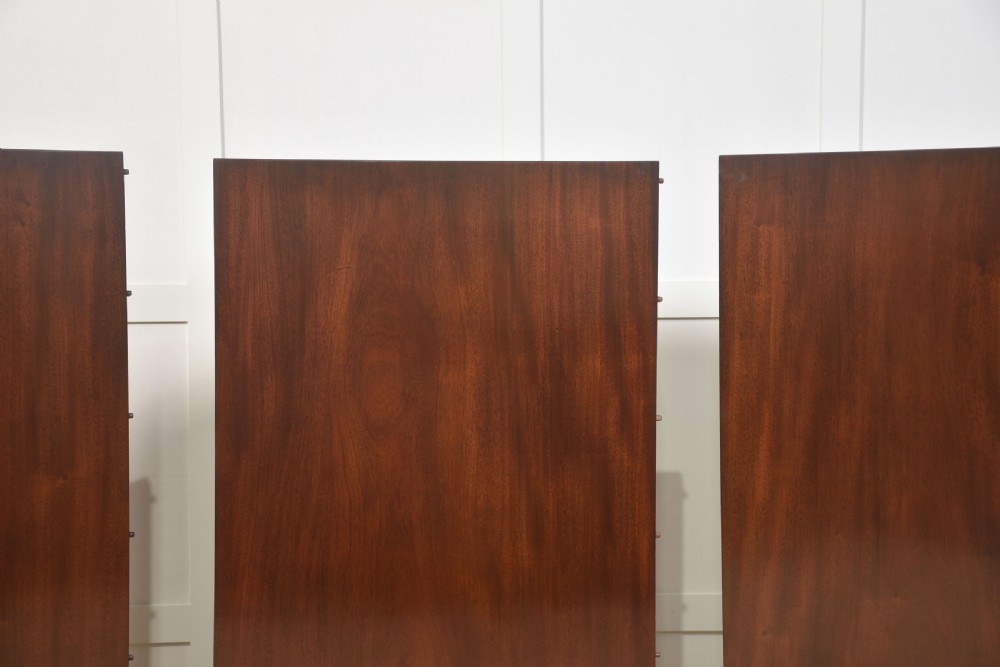 Regency mahogany triple pillar dining table View XIII
