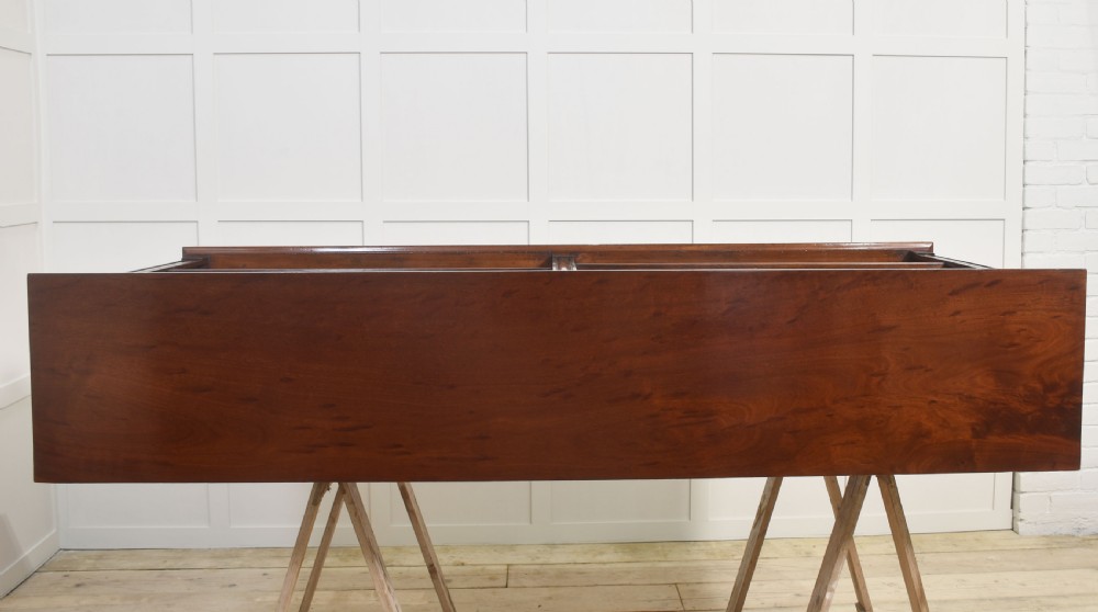 Large mahogany open bookcase View XII