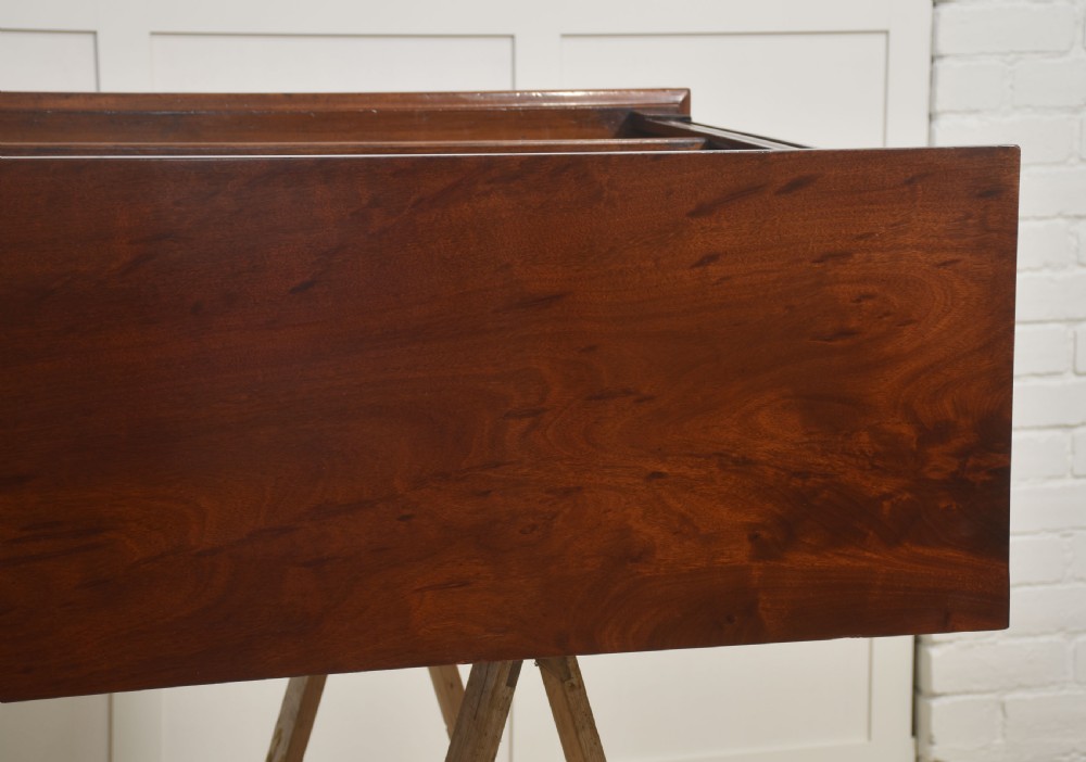 Large mahogany open bookcase View XIII