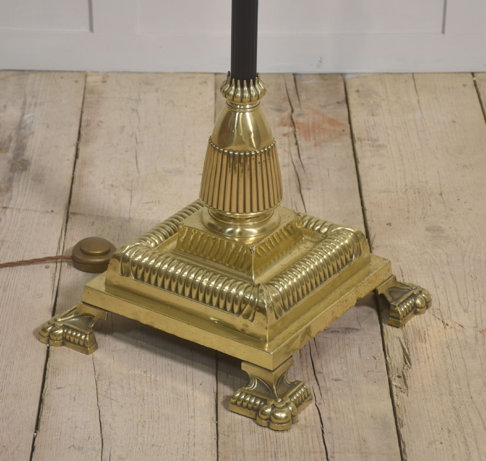 Brass standard lamp View III