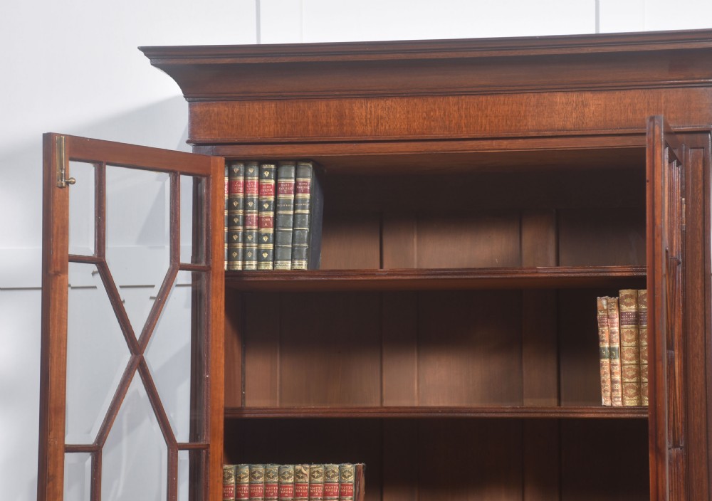 Pair of mahogany glazed bookcases View VII