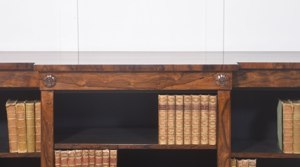 Rosewood open bookcase View II