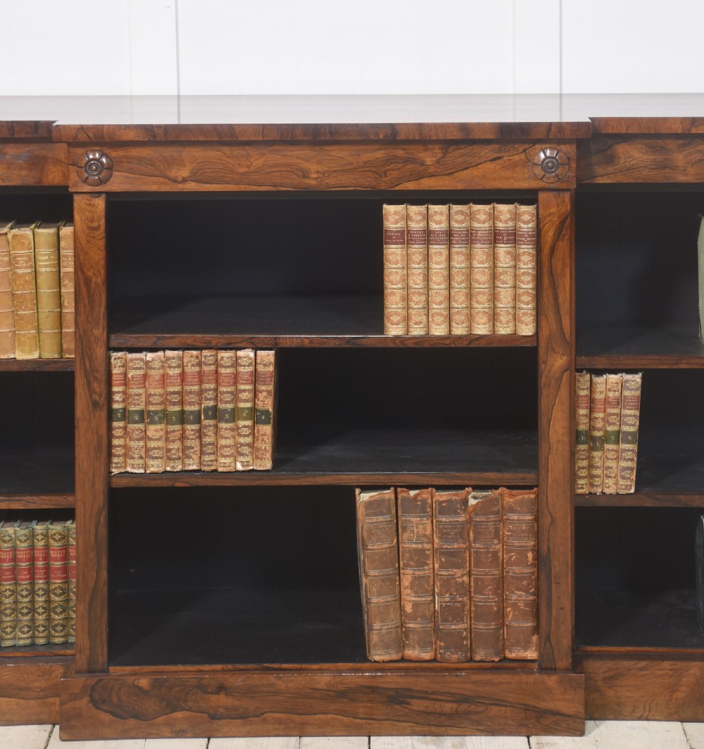Rosewood open bookcase View III