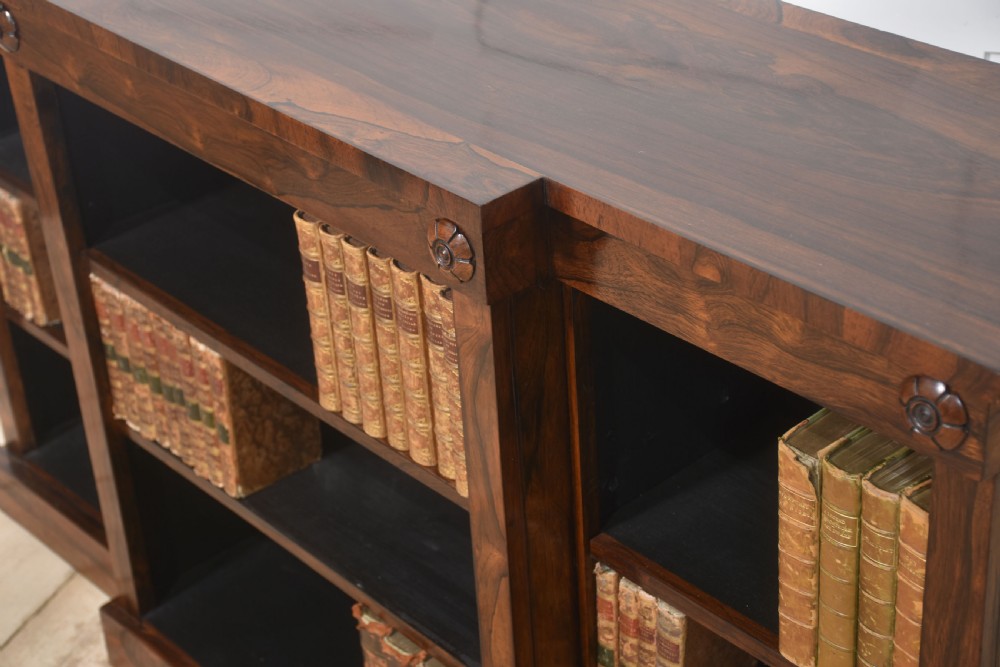 Rosewood open bookcase View IV