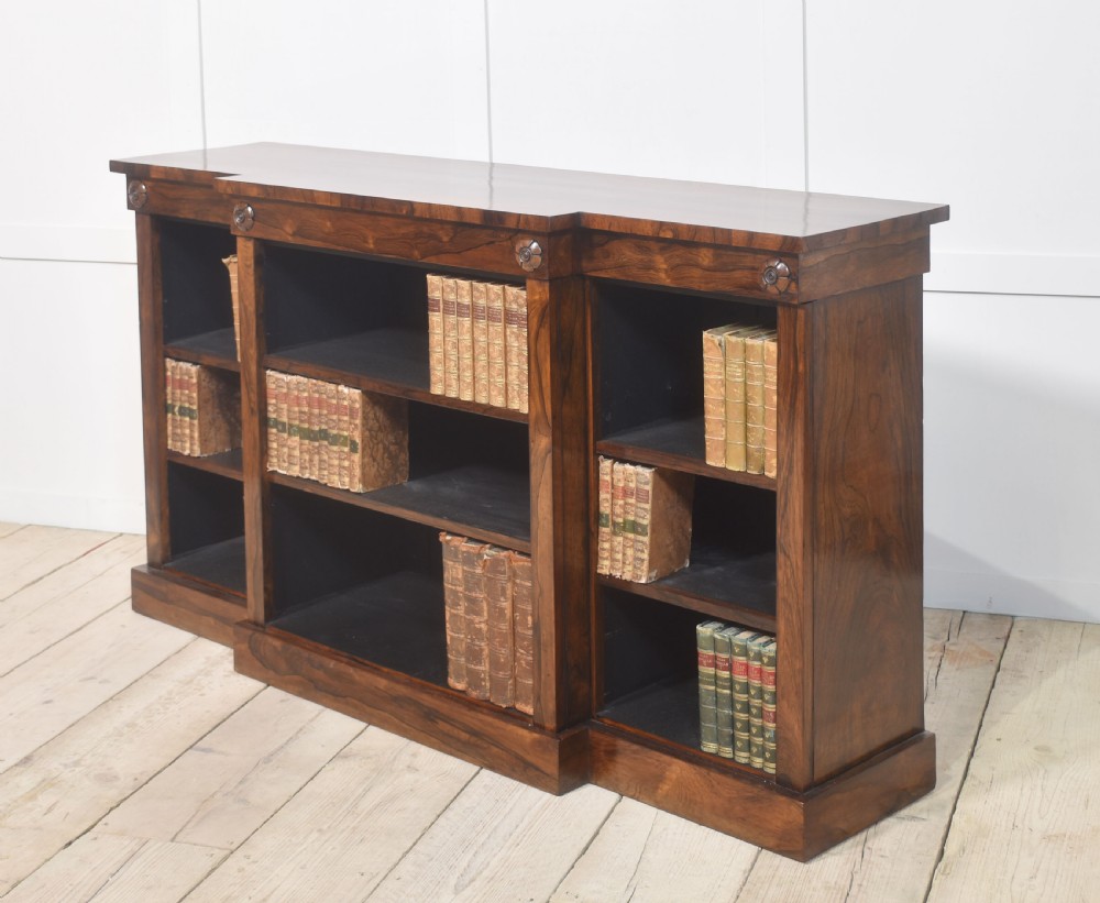 Rosewood open bookcase View VI