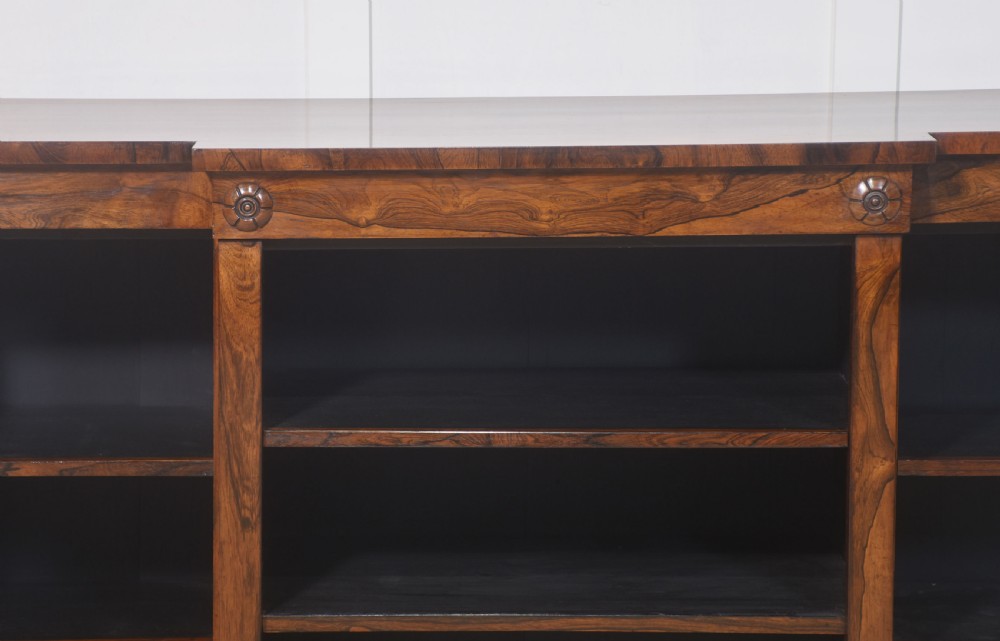 Rosewood open bookcase View VII