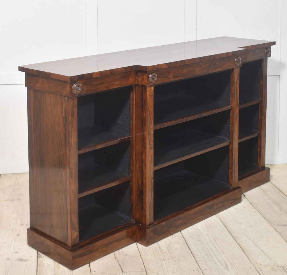 Rosewood open bookcase View VIII