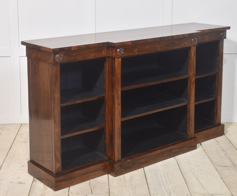 Rosewood open bookcase View X