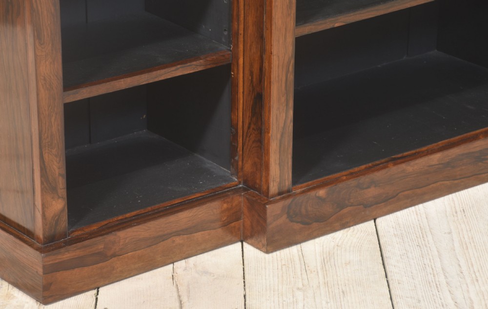 Rosewood open bookcase View XI