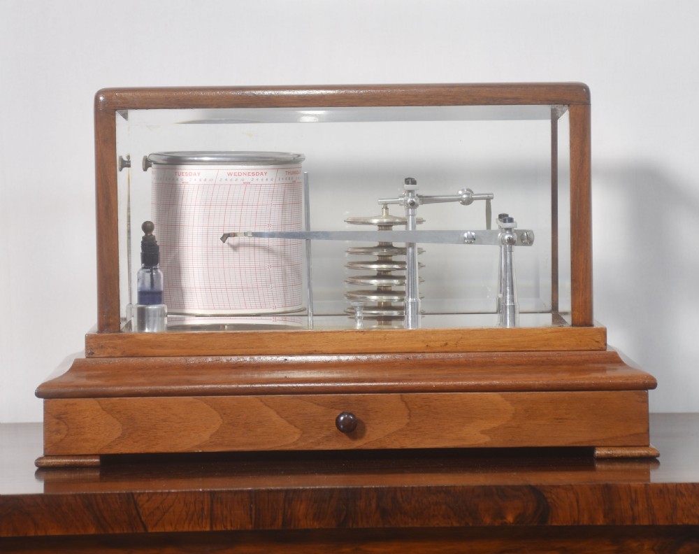Walnut cased Barograph