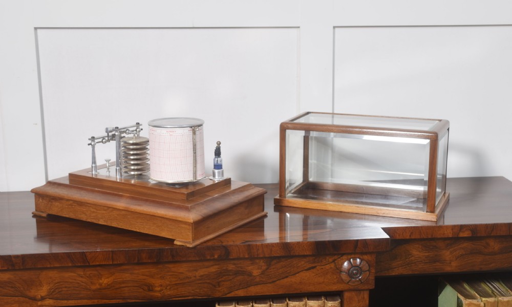 Walnut cased Barograph View IX