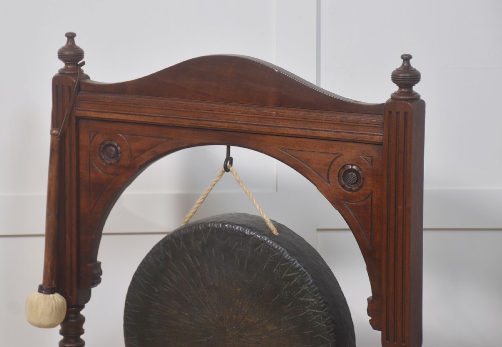 Walnut framed dinner gong View II