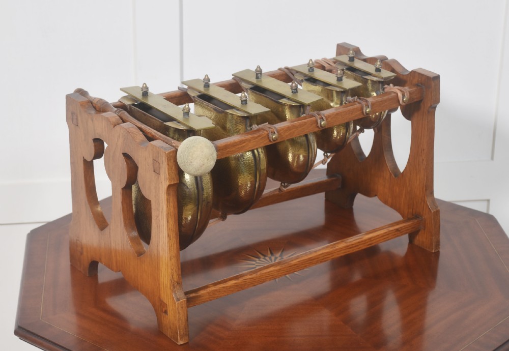 Arts and Crafts oak xylophone