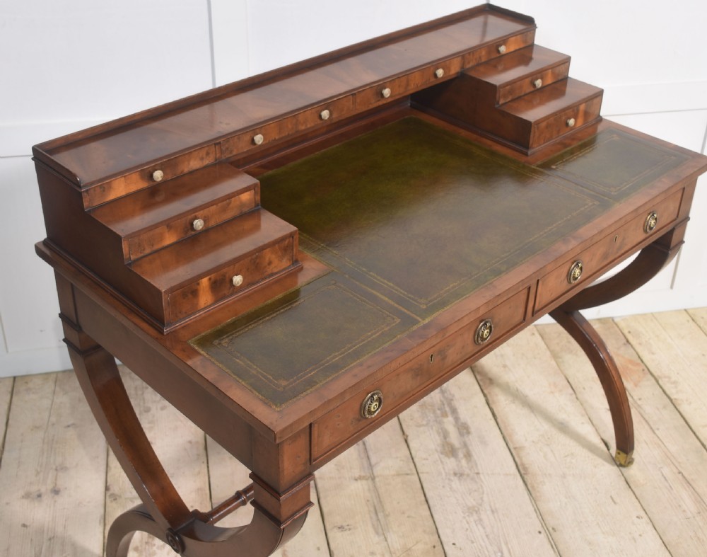 Mahogany Carlton house style desk View VIII
