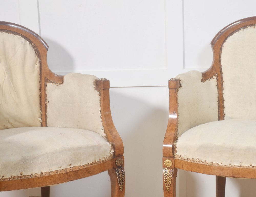 Set of eight walnut dining chairs View VII