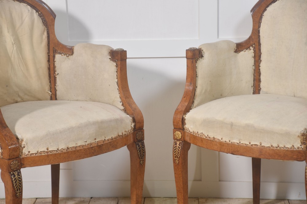 Set of eight walnut dining chairs View XI