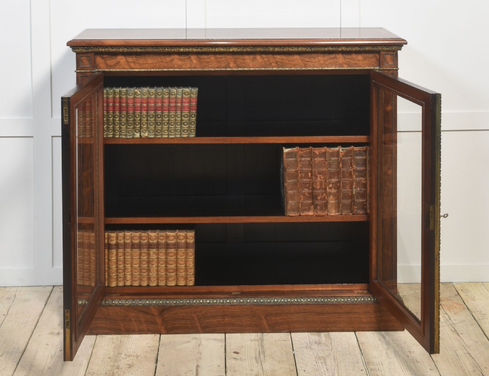 Rosewood two-door bookcase by Holland and sons View VI