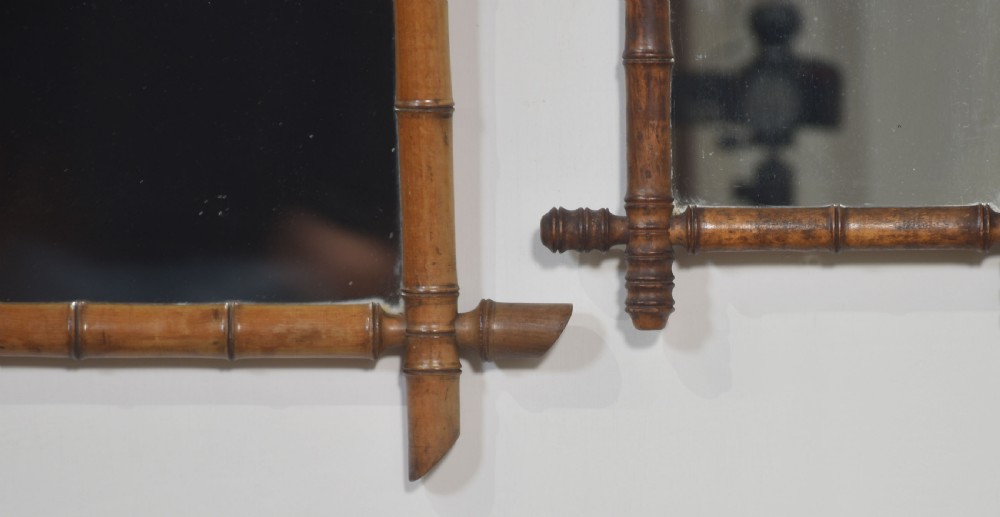Five Bamboo framed mirrors View II