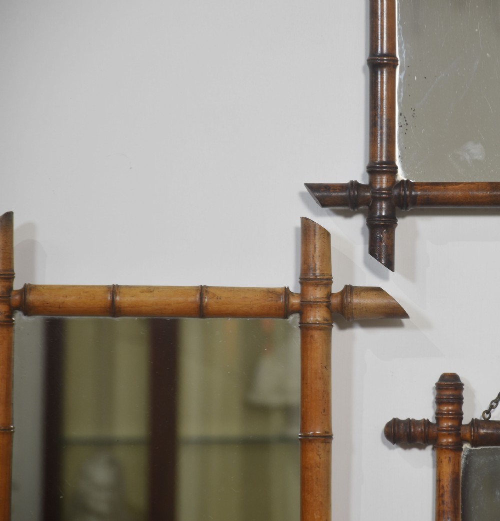 Five Bamboo framed mirrors View IV