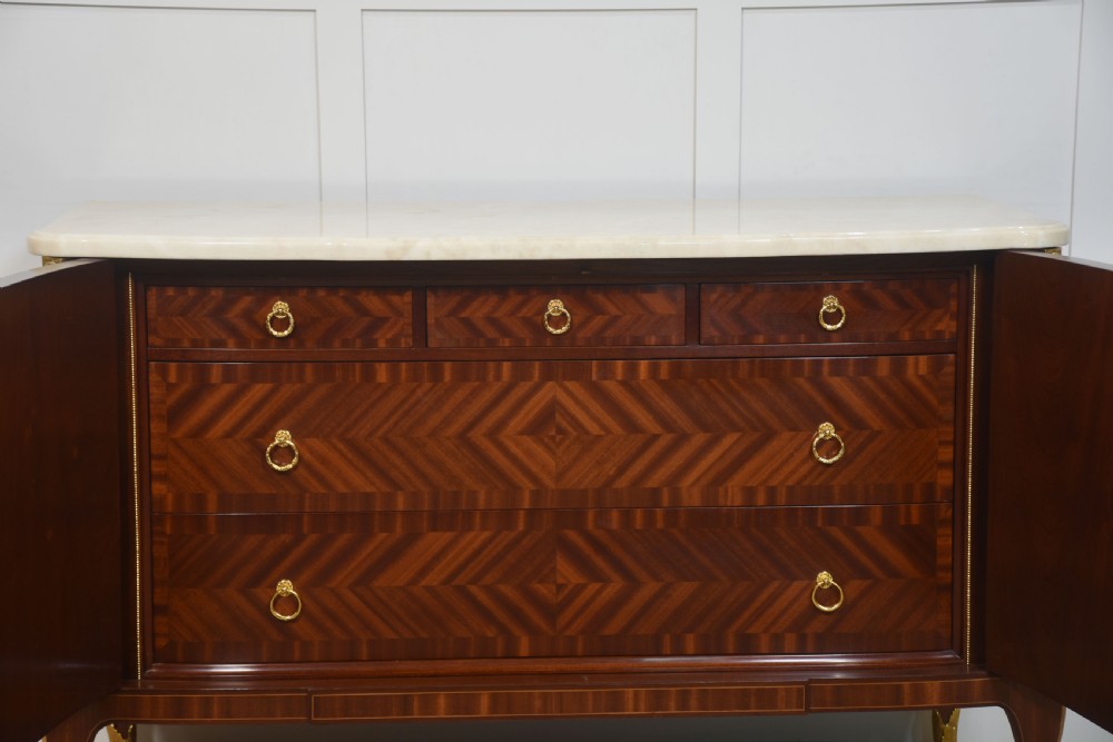 Italian gilt-metal mounted inlaid cabinet View III