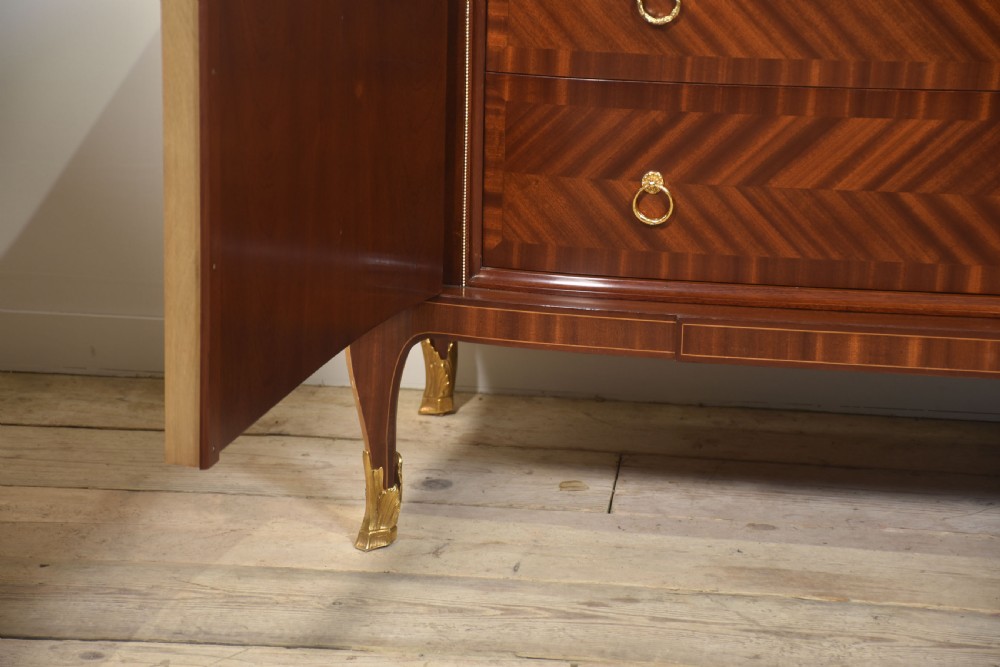 Italian gilt-metal mounted inlaid cabinet View V