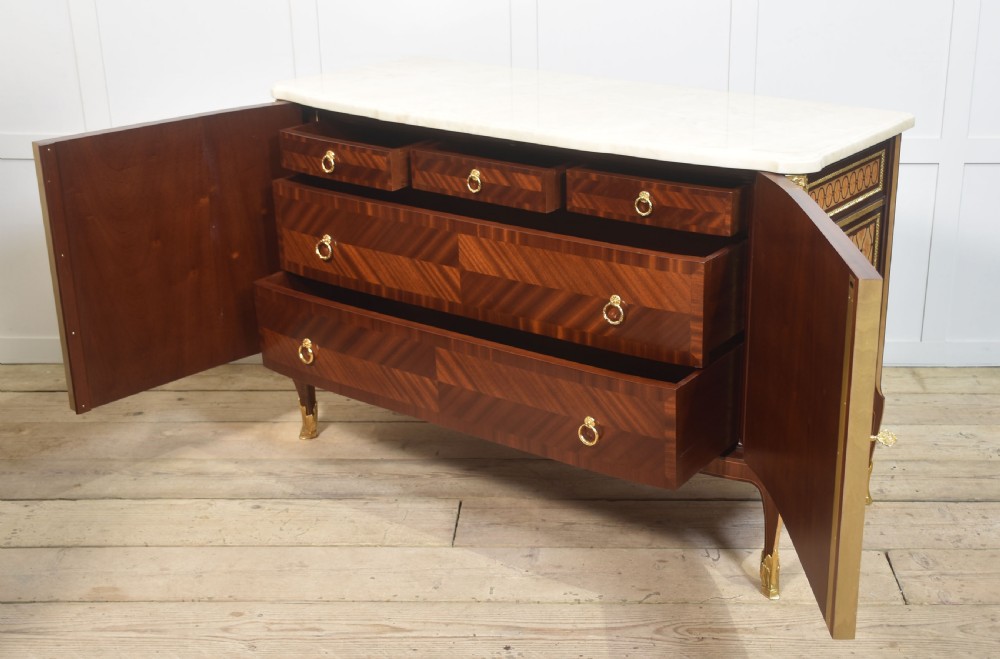 Italian gilt-metal mounted inlaid cabinet View XV