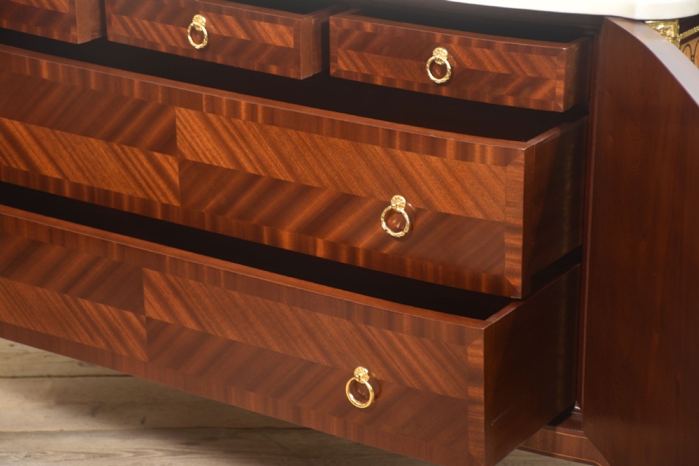Italian gilt-metal mounted inlaid cabinet View XVI