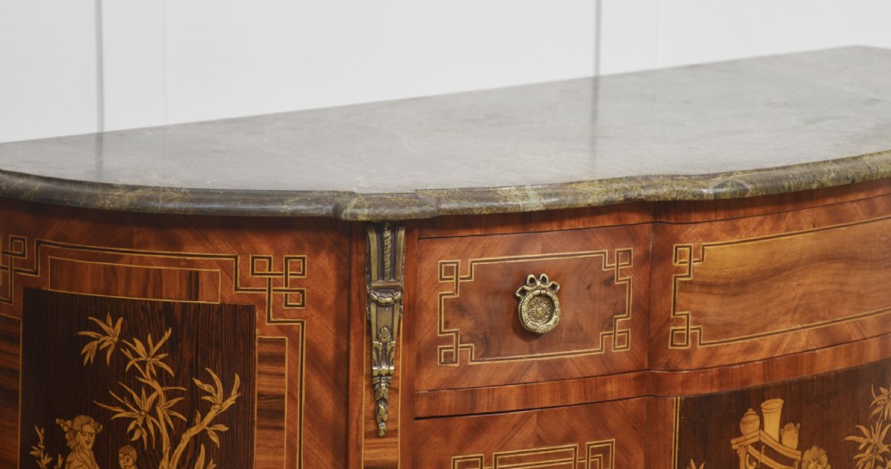 Marquertry inlaid chest of drawers View III