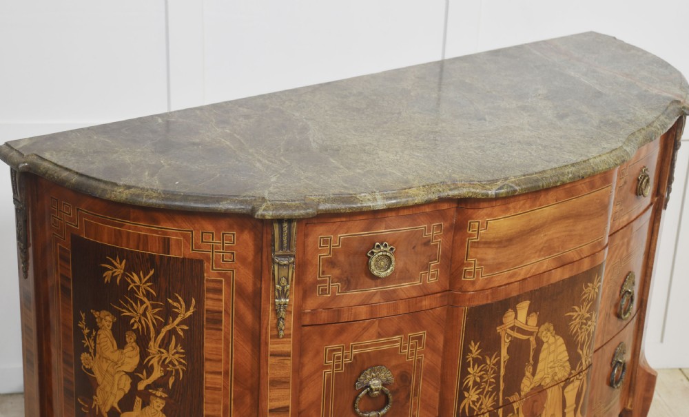 Marquertry inlaid chest of drawers View IX