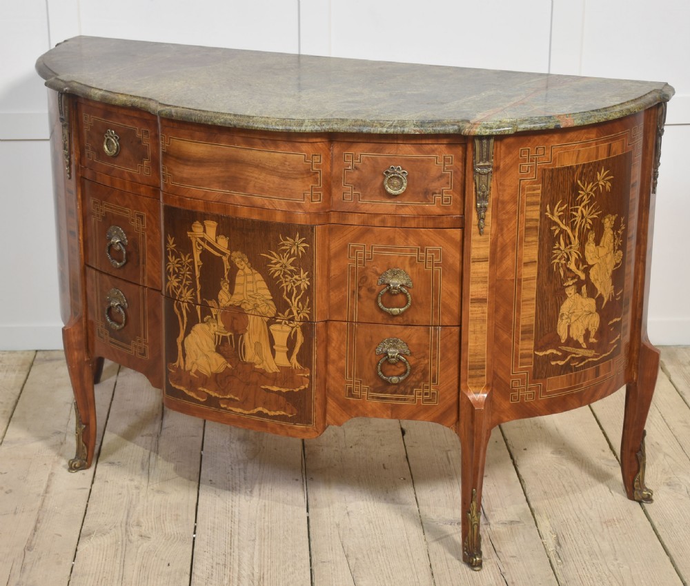 Marquertry inlaid chest of drawers View XI