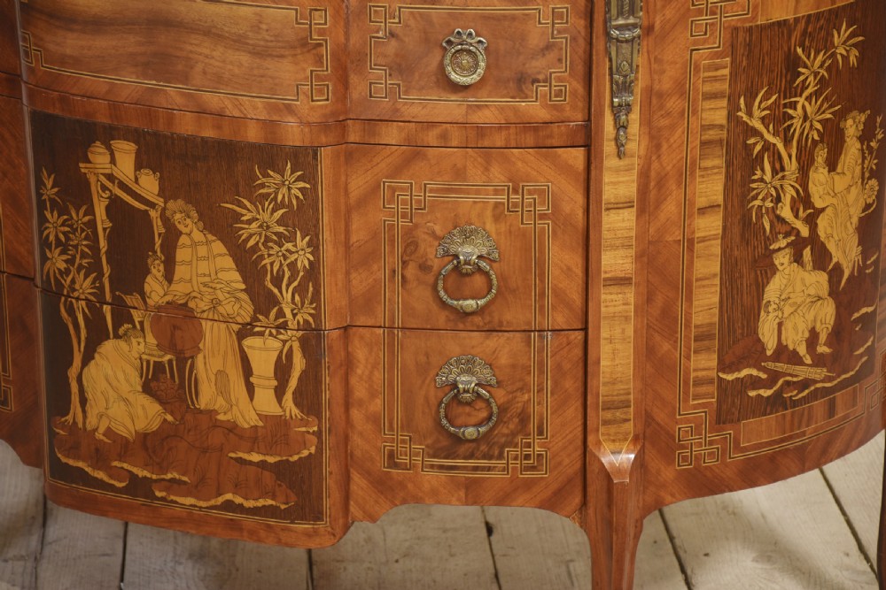 Marquertry inlaid chest of drawers View XII