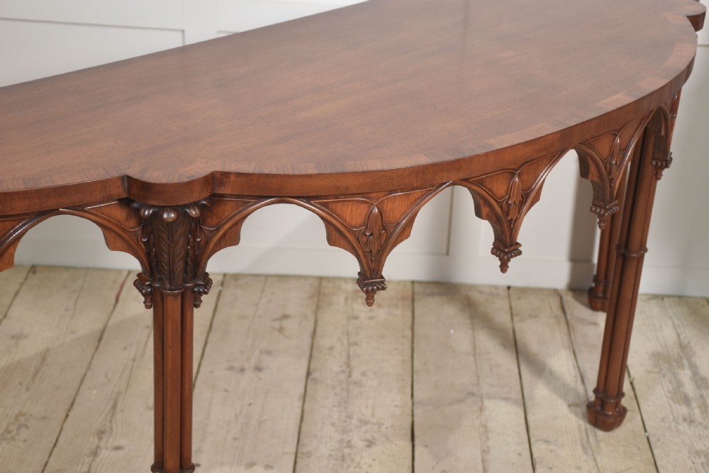 Pair of gothic revival console tables View XIII