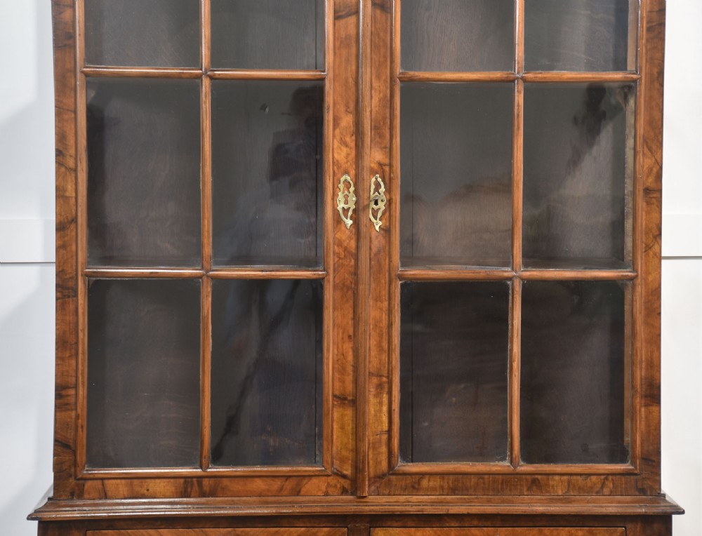 Walnut Queen Ann style display cabinet View II