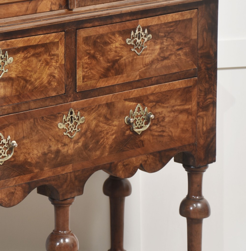 Walnut Queen Ann style display cabinet View VI