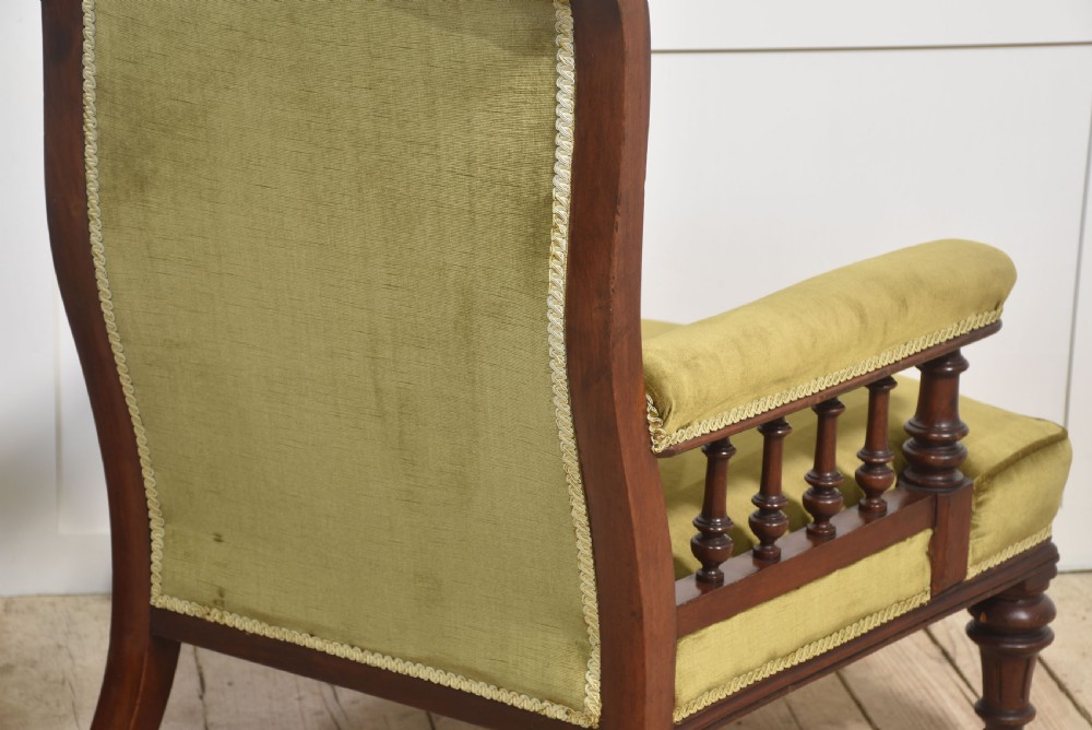 Pair of mahogany framed library chairs View VI