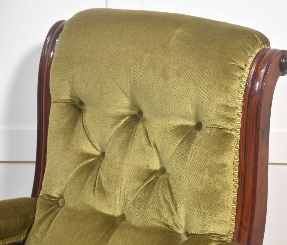 Pair of mahogany framed library chairs View VII
