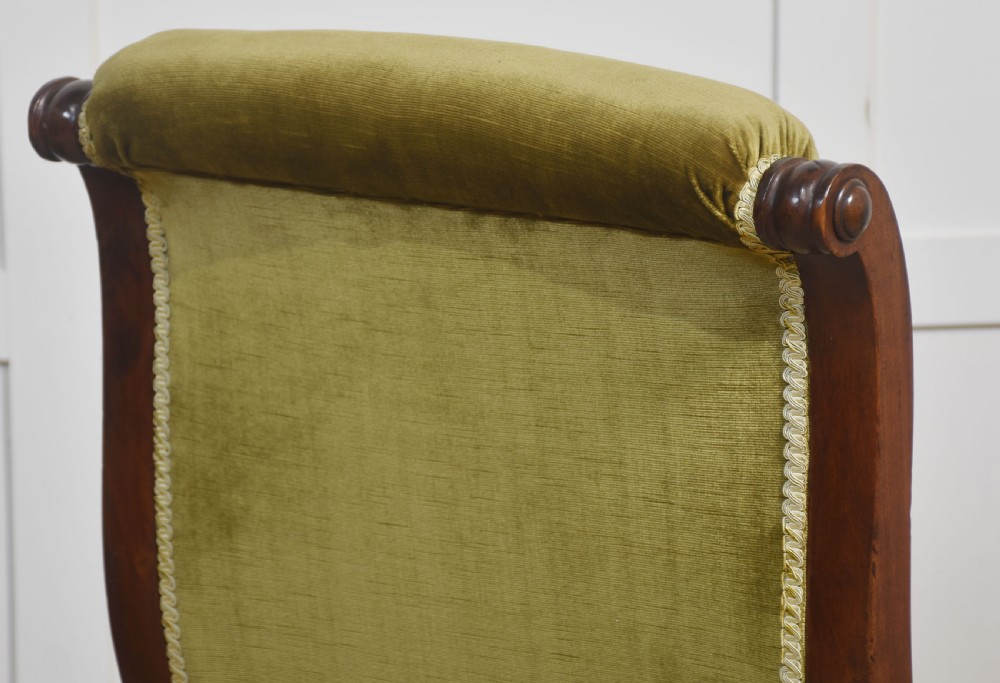 Pair of mahogany framed library chairs View VIII