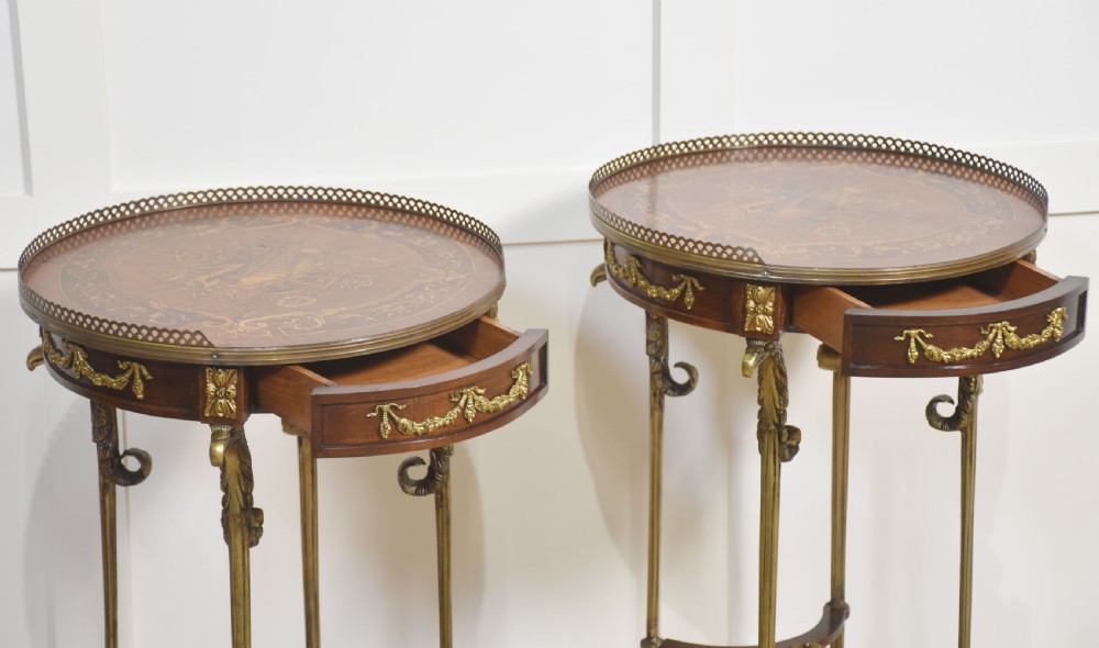 Pair of mahogany side tables View XI