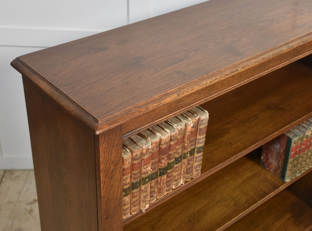 Pair of oak open bookcases View VII