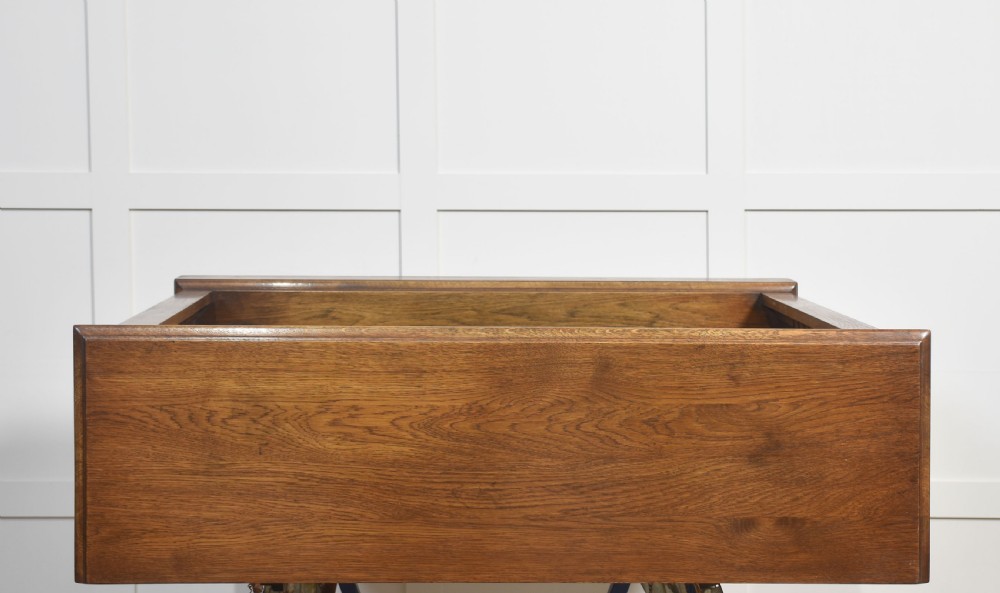 Pair of oak open bookcases View XI