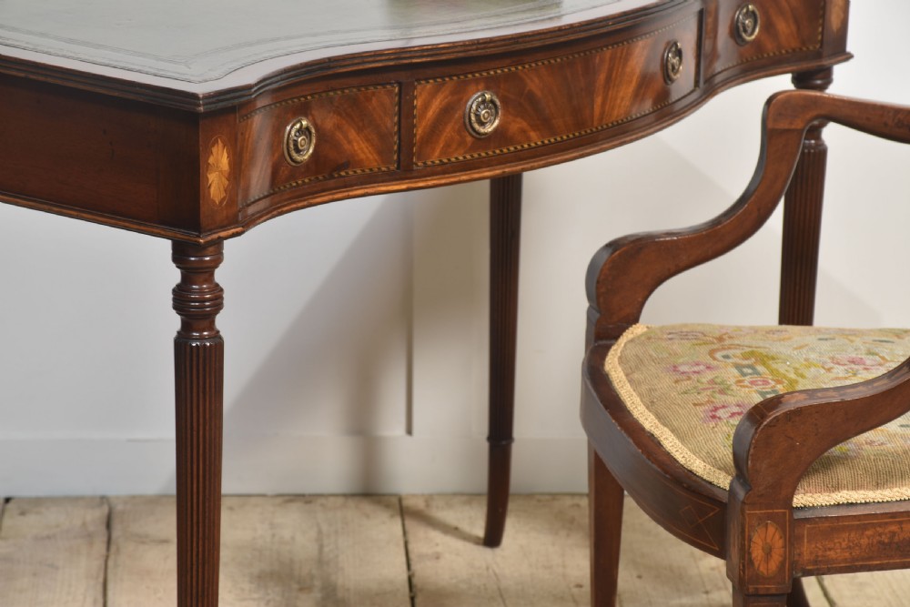 Mahogany inlaid writing table View IV