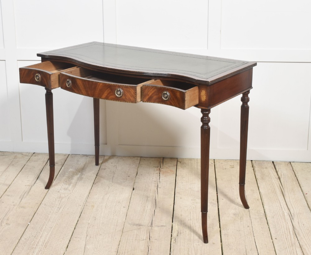 Mahogany inlaid writing table View VII