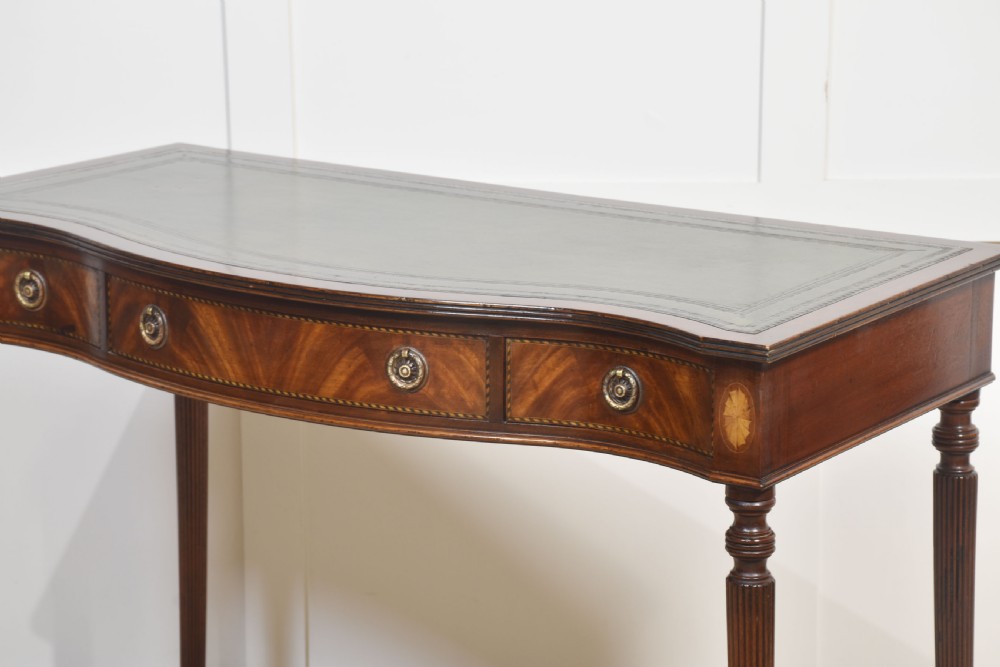 Mahogany inlaid writing table View VIII