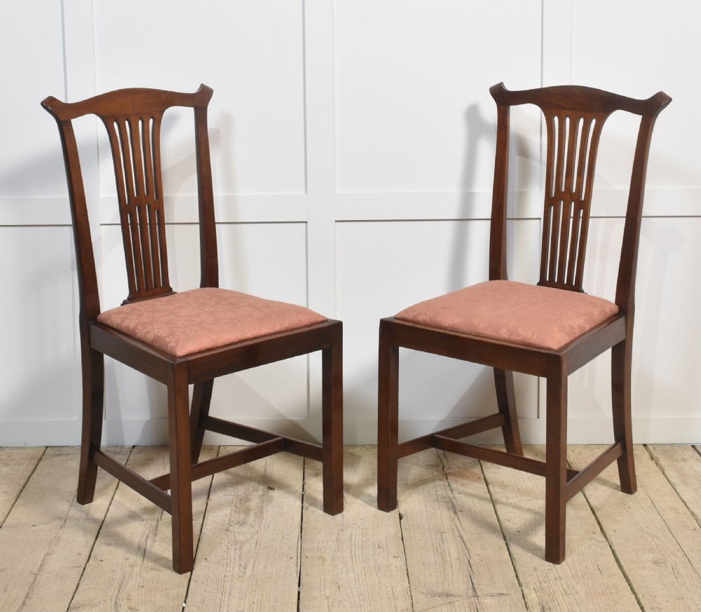 Set of six mahogany dining chairs View VI