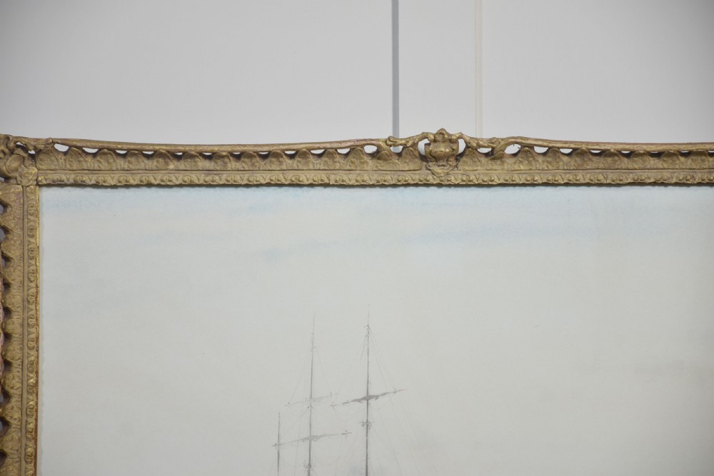 Giltwood framed watercolour View III