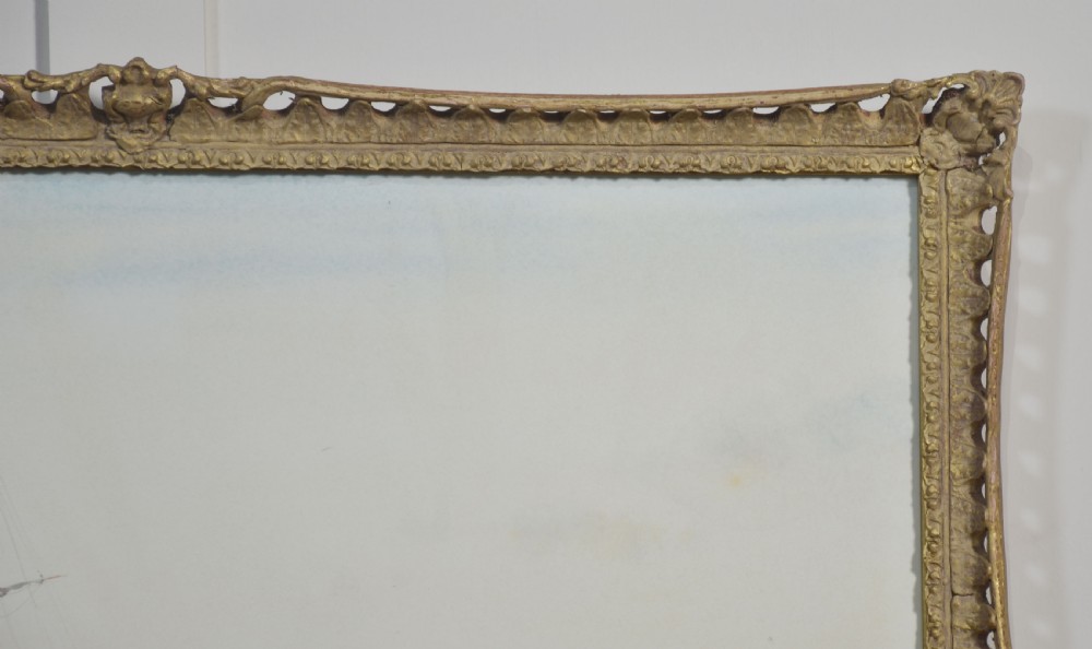 Giltwood framed watercolour View V