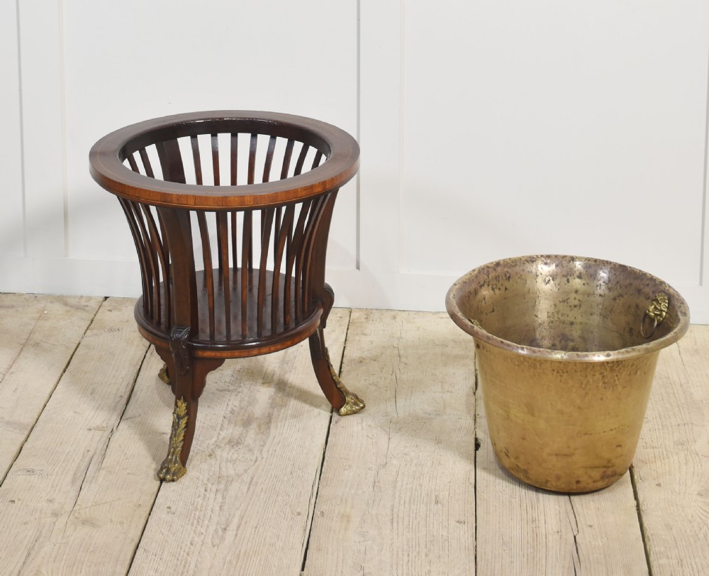 19th Century mahogany inlaid planter View IV